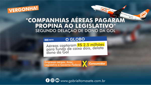 Empresas aéreas, Anac, Legislativo e Governo Federal CONTRA o Consumidor?